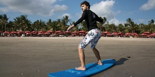 как научиться кататься на сёрфе: вторая нога