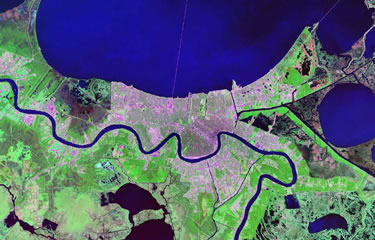 New Orleans satellite image