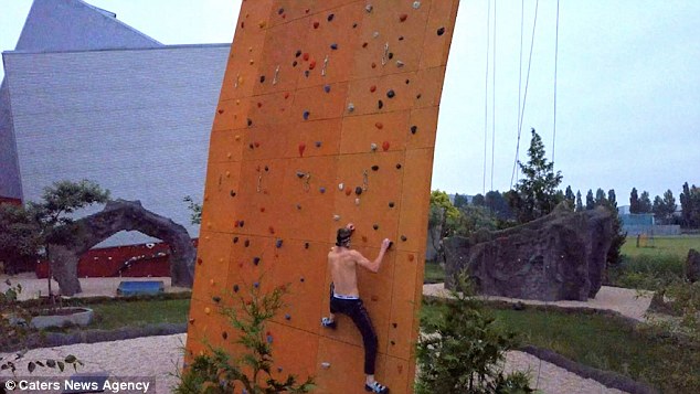 Climbing the Bjoeks Climb Center, is something George, 18, has wanted to do since he was 10-years-old