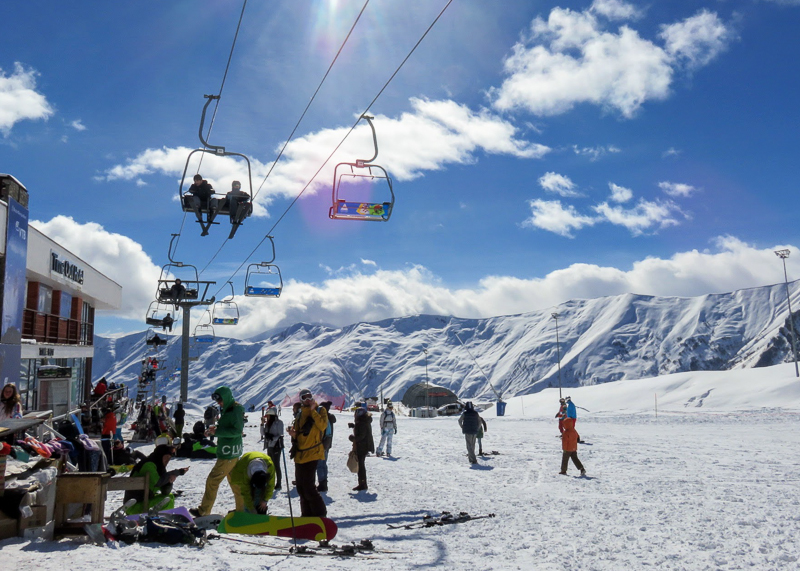 Климат в Гудаури - идеальный для горнолыжного курорта